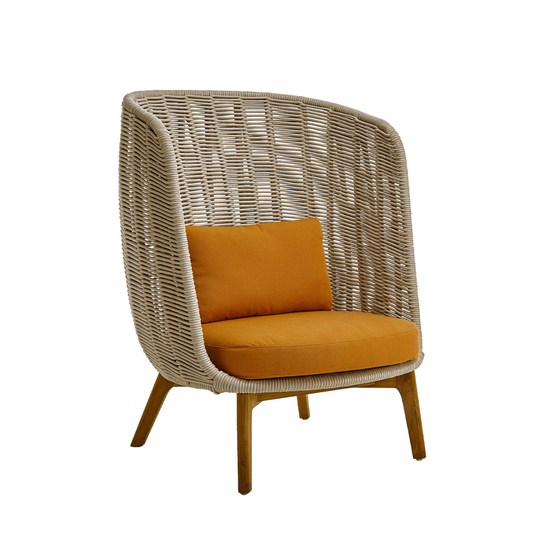 bagel yüksek sırtlı dış mekan berjer