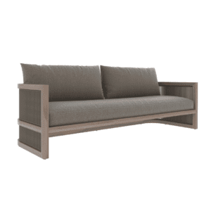 Bali Double Armchair - Zebrano Outdoor modern teak outdoor armchair
