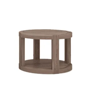Bali Round Side Table - Zebrano Outdoor teak outdoor coffee table