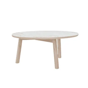 Lotus Outdoor Teak Sehpa - Yuvarlak Dış Mekan Mobilyası - Zebrano