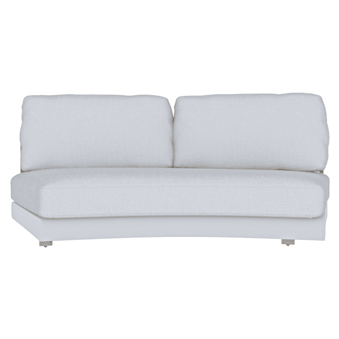 Halfmoon İkili Köşe Modül – Zebrano Outdoor modern dış mekan koltuk