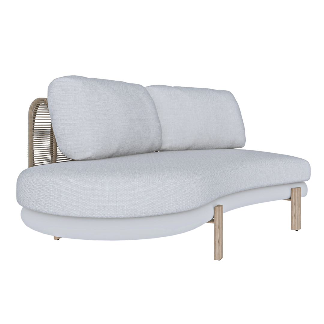 Halfmoon İkili Sol Modül – Zebrano Outdoor sol taraflı dış mekan koltuk