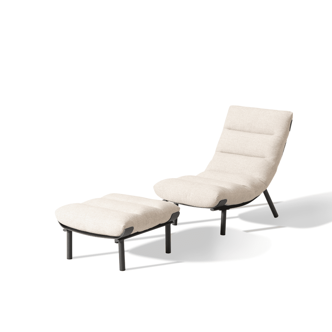 Loop Daybed – Zebrano Outdoor modern dış mekan şezlong koltuk