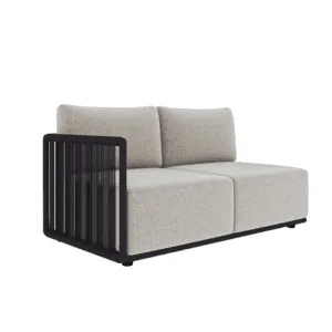 Loop İkili Sol Modül – Zebrano Outdoor modern dış mekan koltuğu