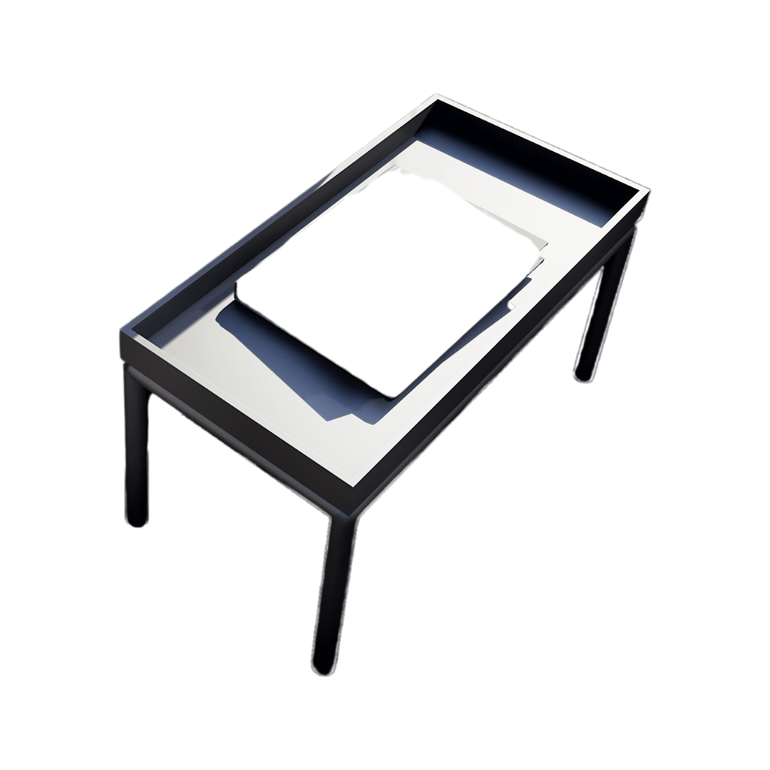 Loop Yan Sehpa – Zebrano Outdoor modern dış mekan sehpası