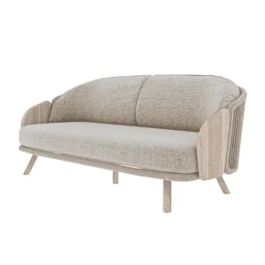 Lotus Double Armchair - Zebrano Outdoor outdoor teak armchair with legs