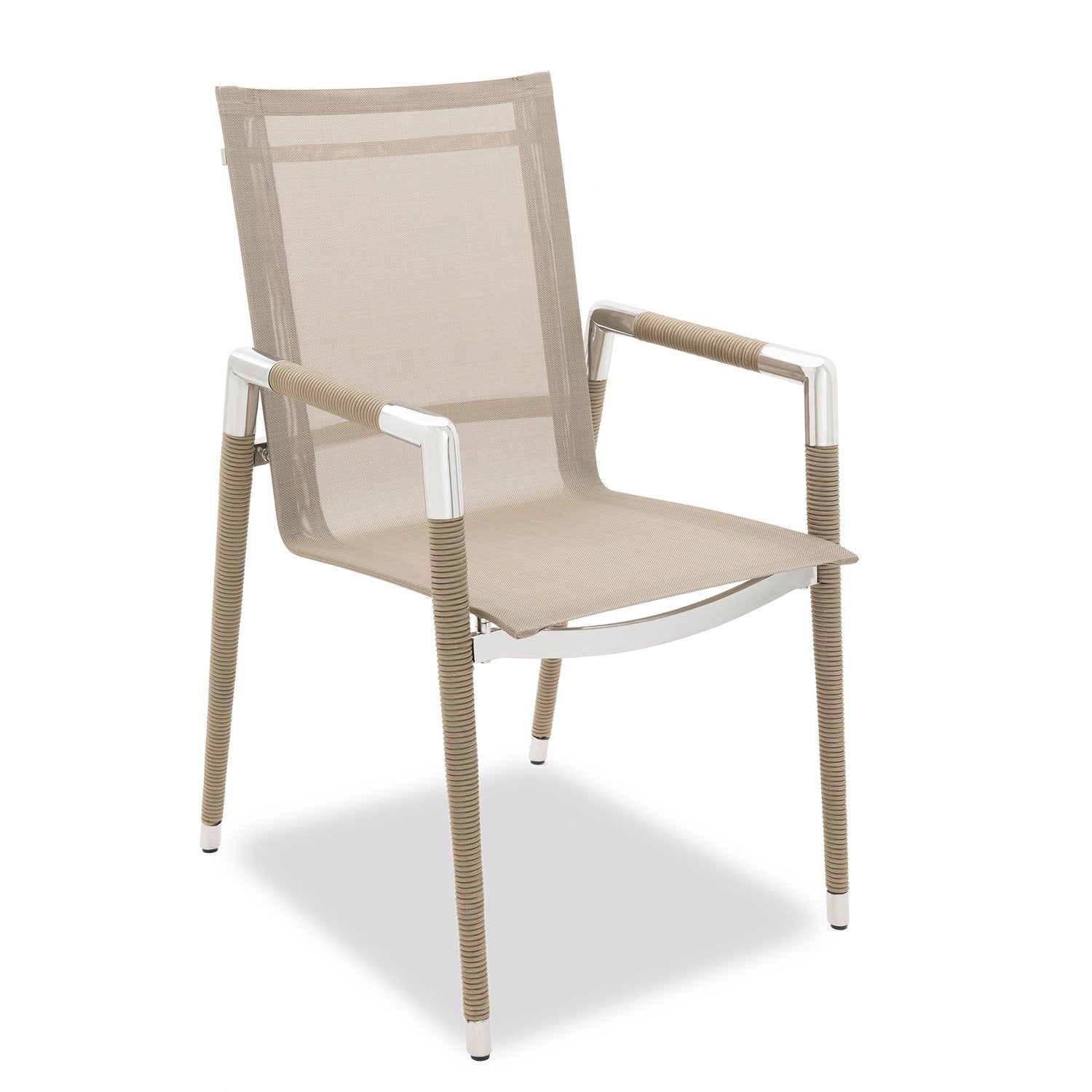 Marina Rope Sandalye – Halat kaplamalı, dış mekan kullanımına uygun modern sandalye