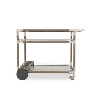 Marina Outdoor Servis Arabası - Paslanmaz Çelik Dış Mekan Mobilyası - Zebrano Outdoor Living