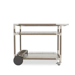 Marina Outdoor Servis Arabası - Paslanmaz Çelik Dış Mekan Mobilyası - Zebrano Outdoor Living