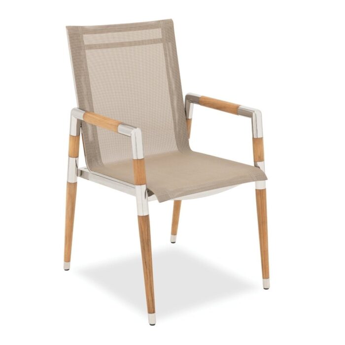 Marina Teak Chair - Zebrano Outdoor modern outdoor chair