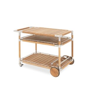 Marina Teak Servis Arabası – Zebrano Outdoor dış mekan servis ünitesi