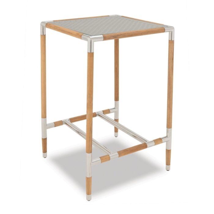 Marina Teak Bar Table - Zebrano Outdoor outdoor high bar table