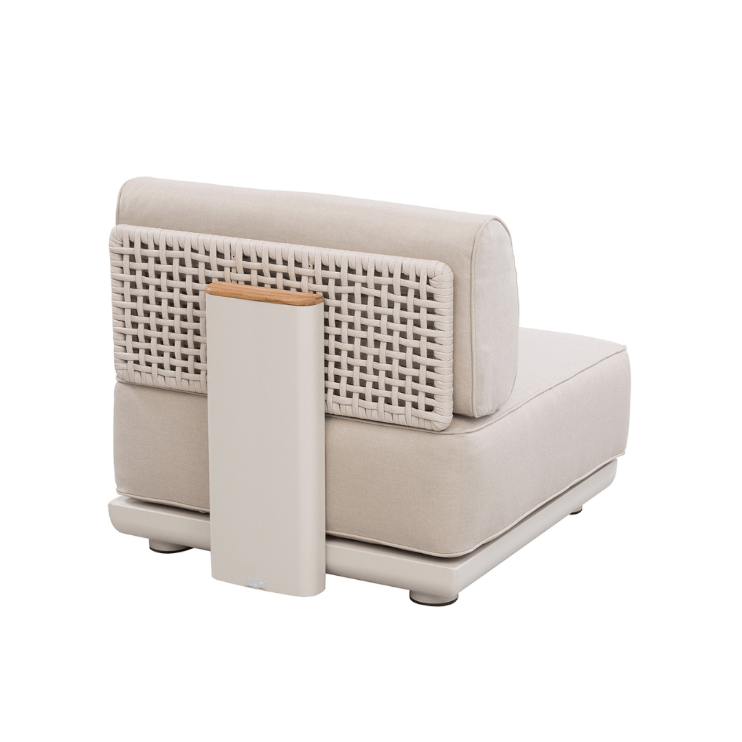 Block Tekli Modül – Zebrano Outdoor modern dış mekan tekli koltuk modülü