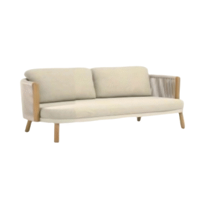 vatican teak double armchair, modern garden armchair with natural teak arm, zebrano outdoor double armchair