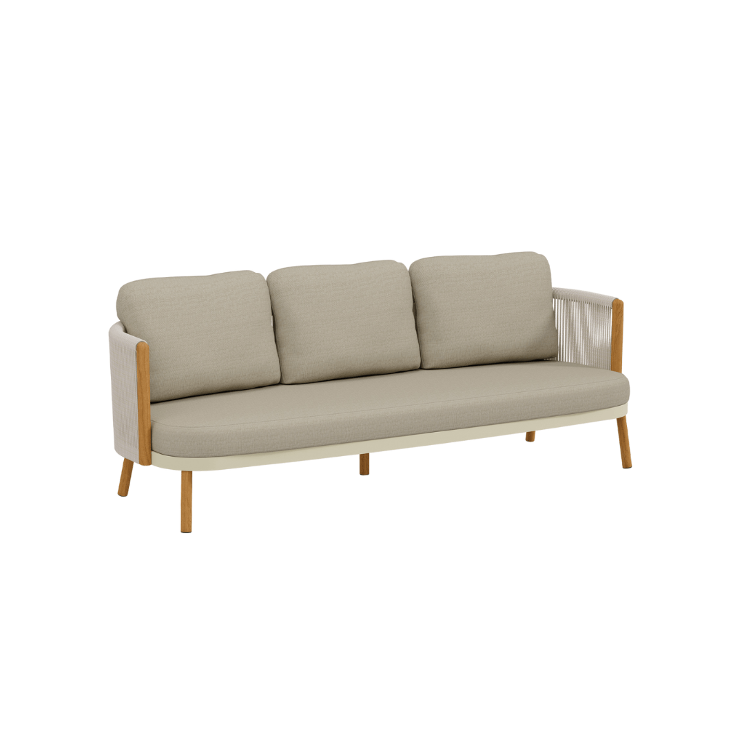 Vatican Teak Triple Armchair