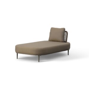 Crown reclining module - luxury garden chaise lounge Zebrano Outdoor