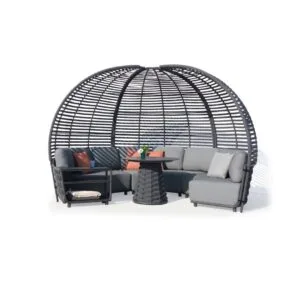 ug Cabana Gazebo – örgü kubbeli bahçe güneşliği Zebrano Outdoor