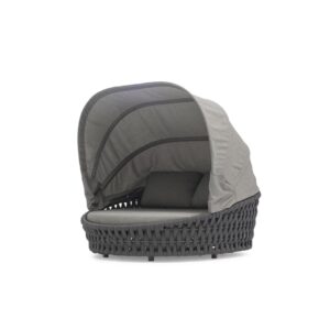 Hug daybed with canopy - outdoor chaise lounge with mesh detail Zebrano Outdoor