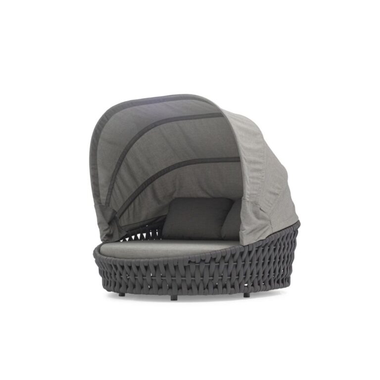 Hug daybed with canopy - outdoor chaise lounge with mesh detail Zebrano Outdoor