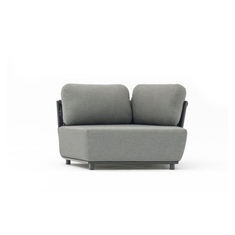 Hug right module - modular outdoor right armchair Zebrano Outdoor
