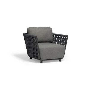 Hug single armchair - modern outdoor armchair Zebrano Outdoor