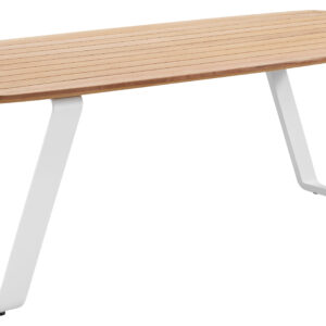 wing table, outdoor table with teak top, garden dining table with aluminum legs