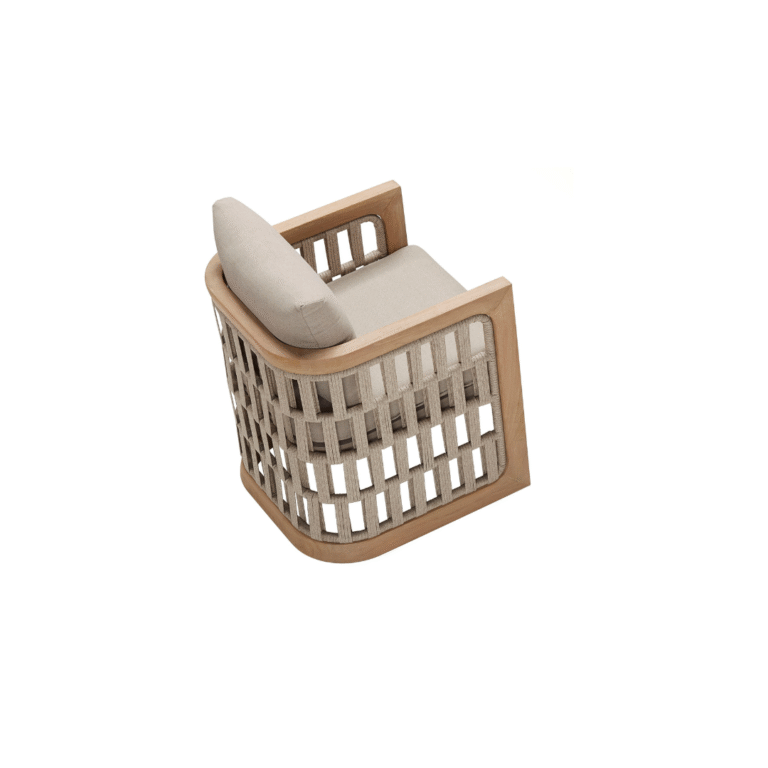 Riva Chair Zebrano Outdoor Wooden Weave Woven Comfortable Garden Furniture