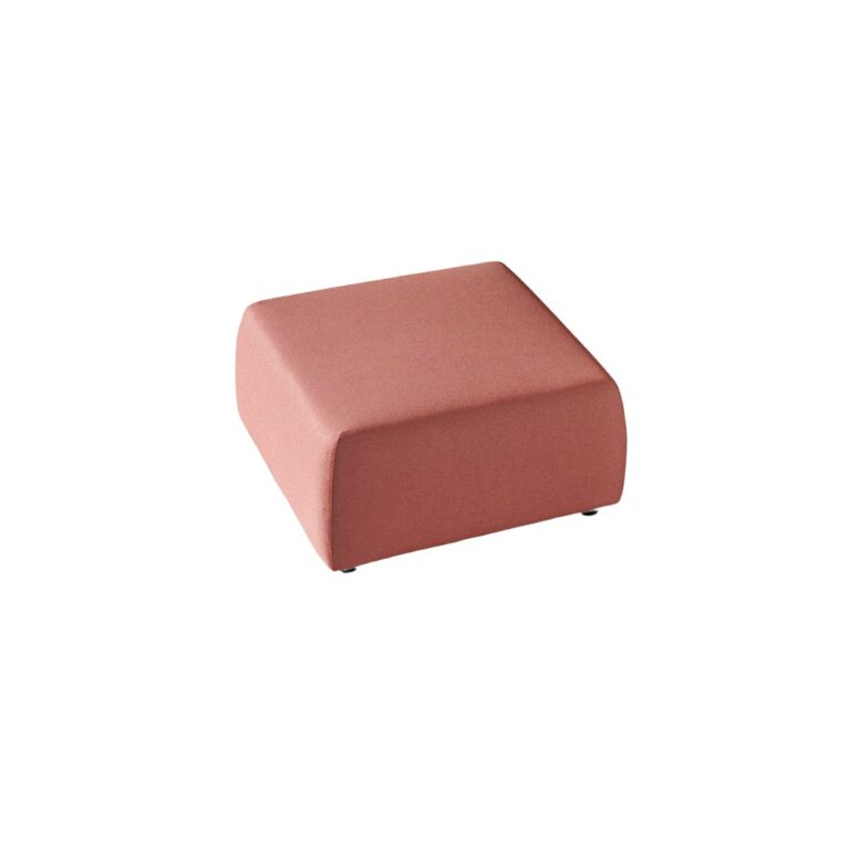 V-Sofa Puf Zebrano Outdoor Kiremit Rengi Kumaş Kaplı Modern Bahçe Mobilyası